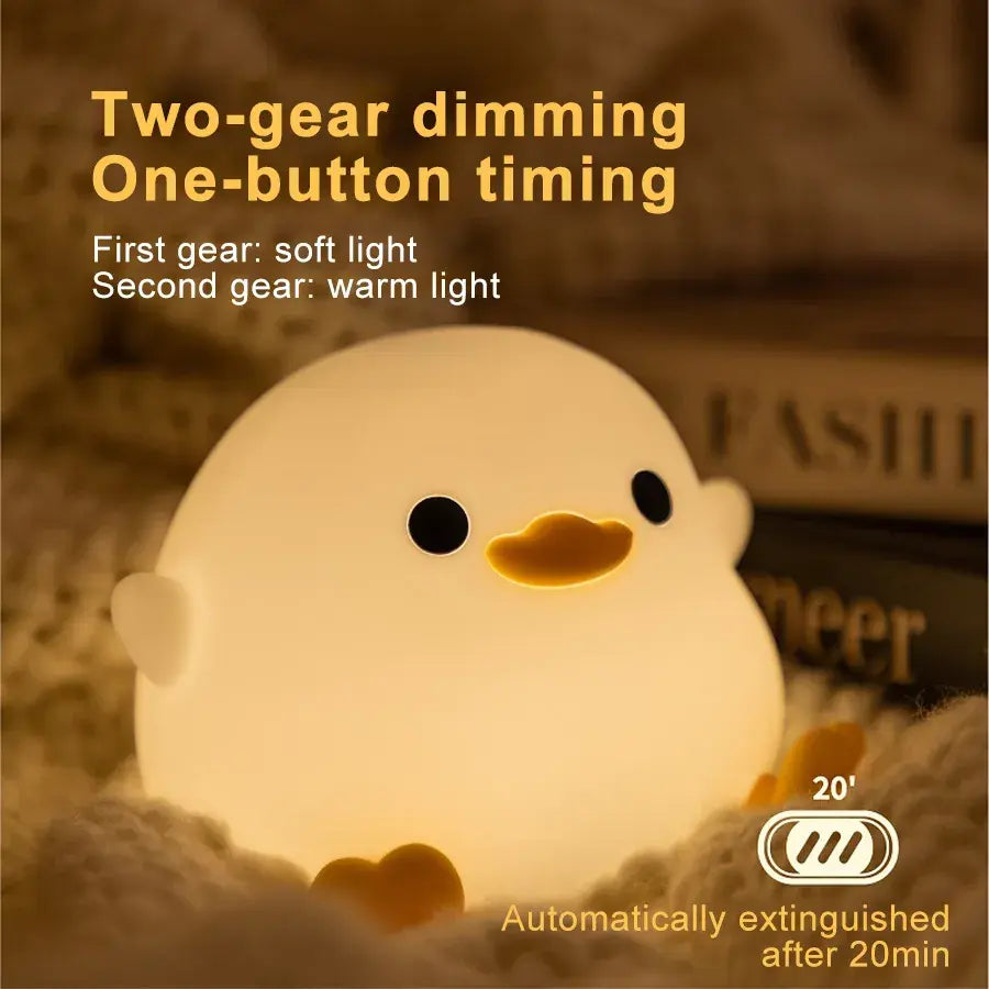 Kawaiicuteness™- Cartoon Duck LED Night Light