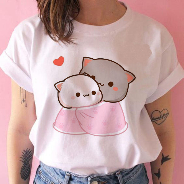 Kawaiicuteness™- Cute Harajuku Fashion Women's Casual Punk T-shirt