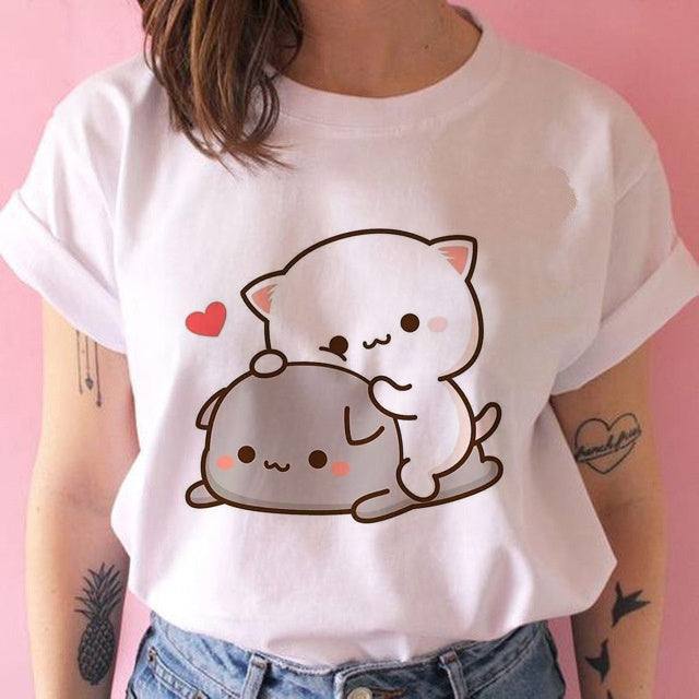 Kawaiicuteness™- Cute Harajuku Fashion Women's Casual Punk T-shirt