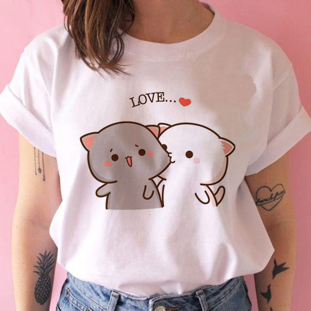 Kawaiicuteness™- Cute Harajuku Fashion Women's Casual Punk T-shirt