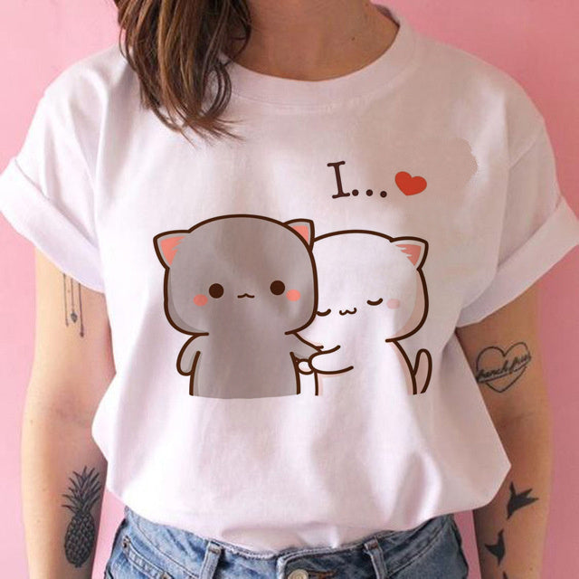 Kawaiicuteness™- Cute Harajuku Fashion Women's Casual Punk T-shirt