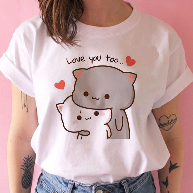 Kawaiicuteness™- Cute Harajuku Fashion Women's Casual Punk T-shirt