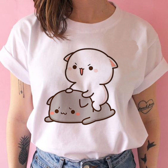 Kawaiicuteness™- Cute Harajuku Fashion Women's Casual Punk T-shirt