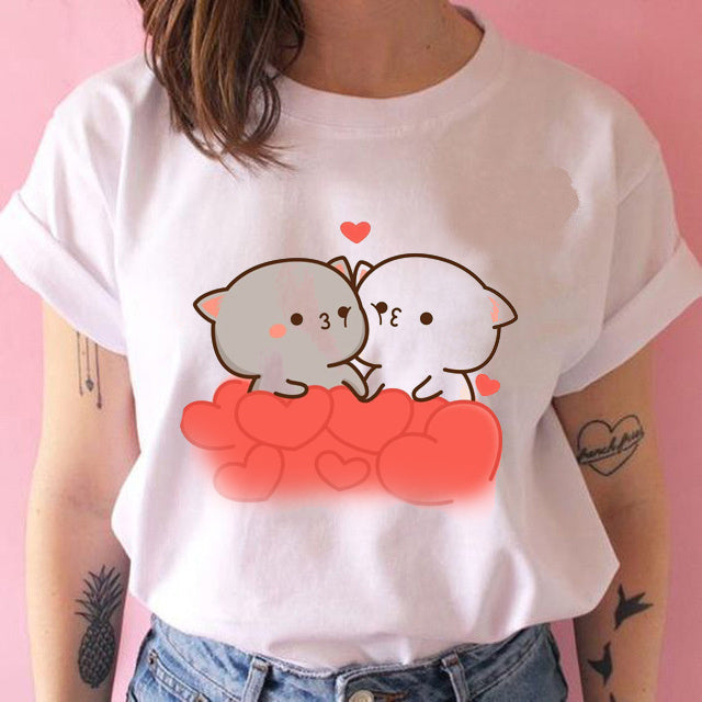 Kawaiicuteness™- Cute Harajuku Fashion Women's Casual Punk T-shirt