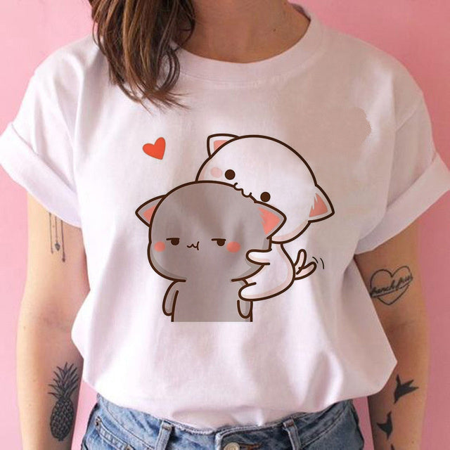 Kawaiicuteness™- Cute Harajuku Fashion Women's Casual Punk T-shirt