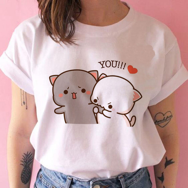 Kawaiicuteness™- Cute Harajuku Fashion Women's Casual Punk T-shirt