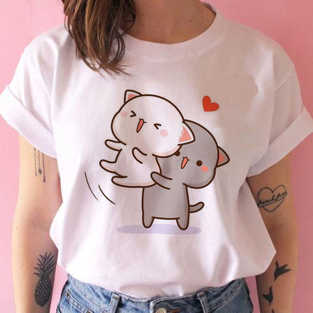 Kawaiicuteness™- Cute Harajuku Fashion Women's Casual Punk T-shirt