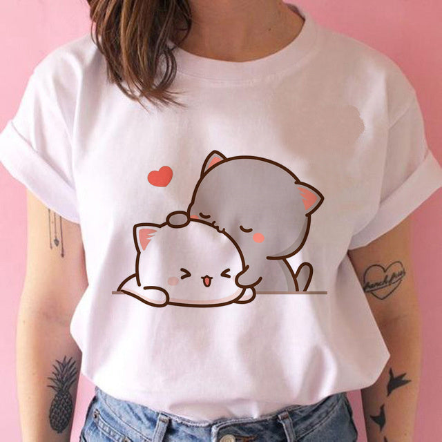 Kawaiicuteness™- Cute Harajuku Fashion Women's Casual Punk T-shirt