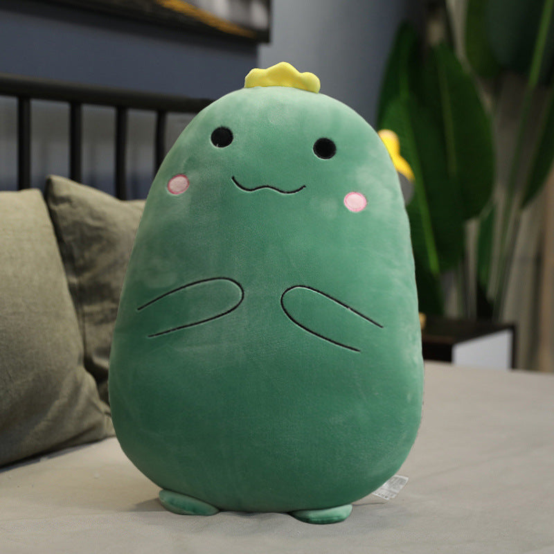 Kawaiicuteness™-  Cute Dino Oval Pillow-Plush