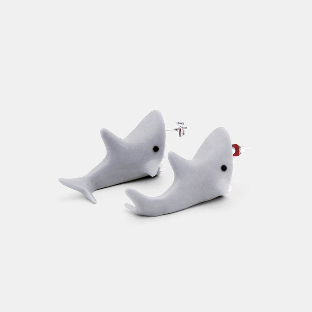 Kawaicuteness™- Cartoon Sharks Bite 3D Stud Earrings