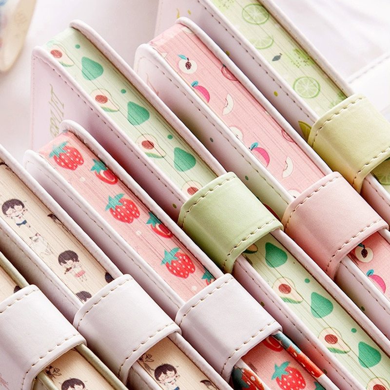 Kawaiicuteness™- Fruit Print Notebook Planner Magnetic Buckle PU NoteBook