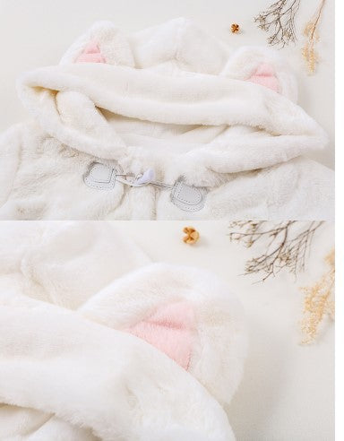 Kawaiicuteness™- Cute Japanese Sweet Cat Paw  Long Warm Overcoat