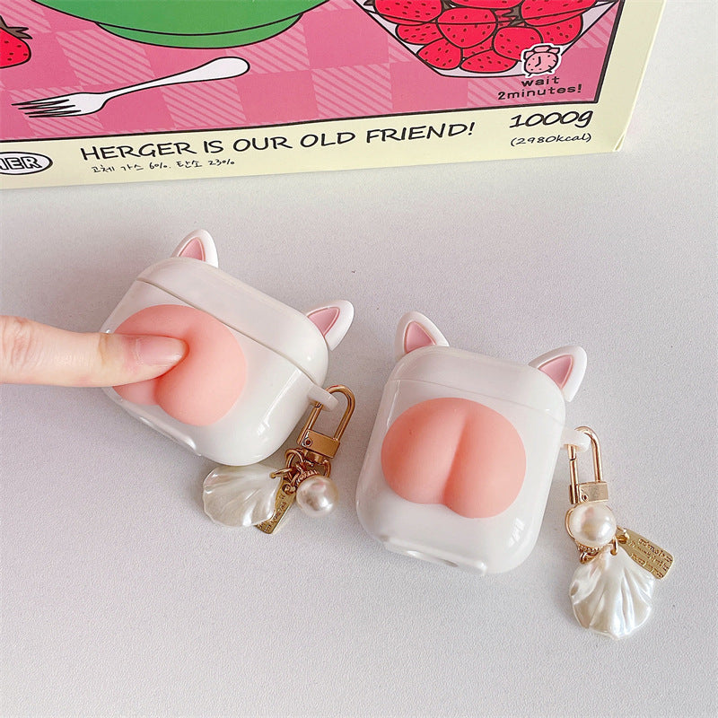 Kawaiicuteness™-  Press Butt Stress Relieve Airpods Case