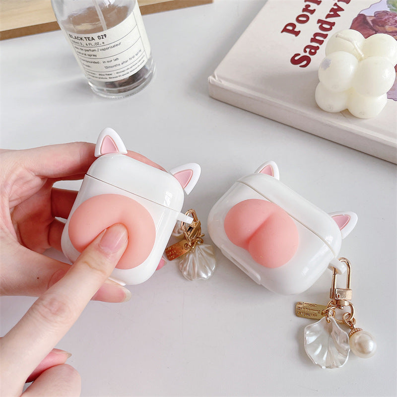 Kawaiicuteness™-  Press Butt Stress Relieve Airpods Case