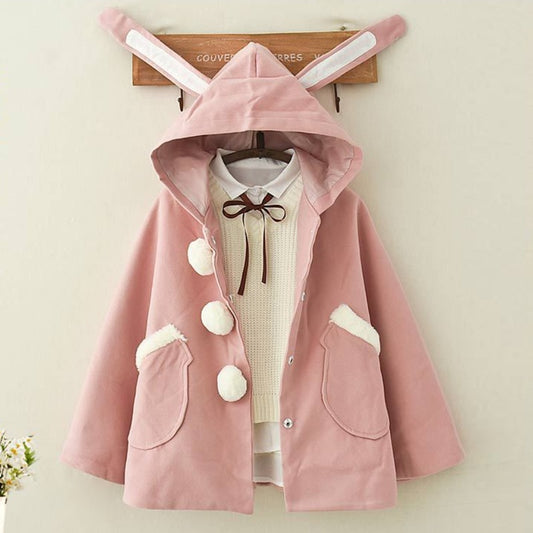 Kawaiicuteness™- Rabbit Ears Hooded Coat