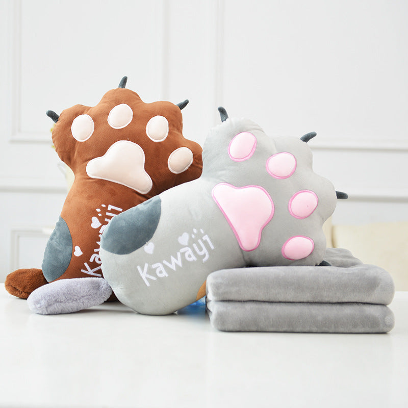 Kawaicuteness™-  Cat Paw Sofa Pillow and Blanket