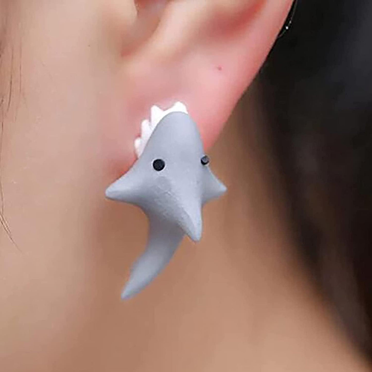 Kawaicuteness™- Cartoon Sharks Bite 3D Stud Earrings