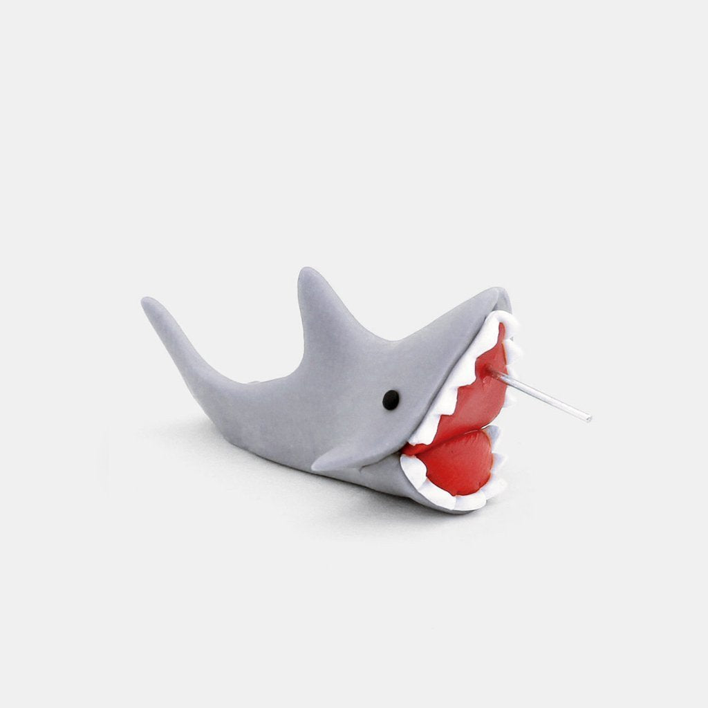 Kawaicuteness™- Cartoon Sharks Bite 3D Stud Earrings