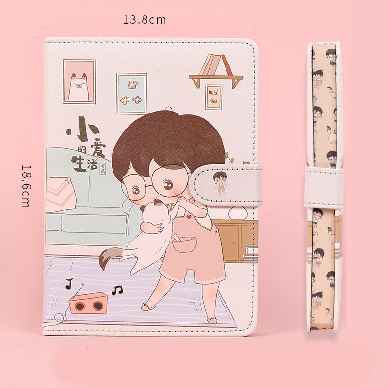 Kawaiicuteness™- Fruit Print Notebook Planner Magnetic Buckle PU NoteBook