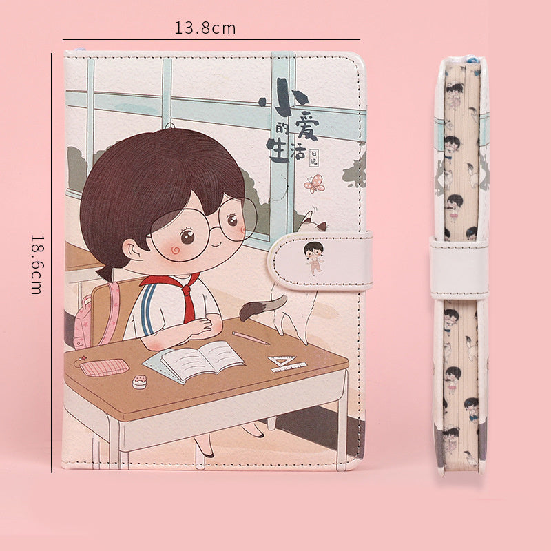 Kawaiicuteness™- Fruit Print Notebook Planner Magnetic Buckle PU NoteBook