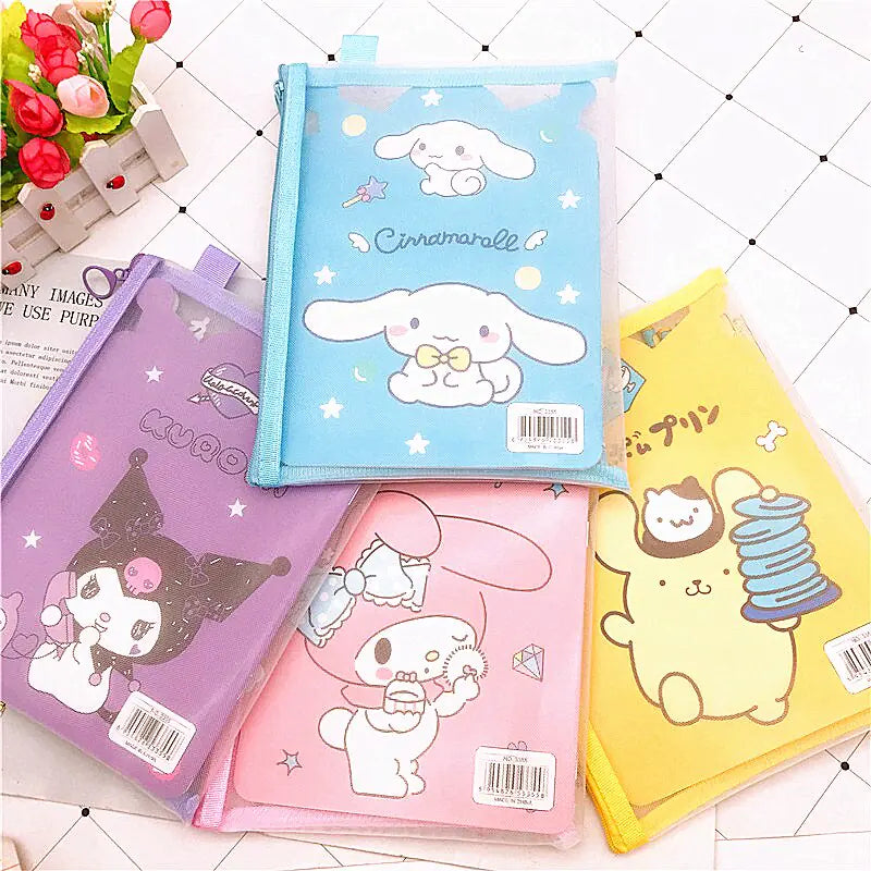 Kawaiicuteness™- Cute Sanrio Kuromi Anime Stationery Sett