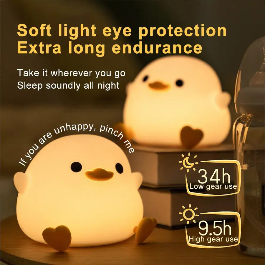 Kawaiicuteness™- Cartoon Duck LED Night Light