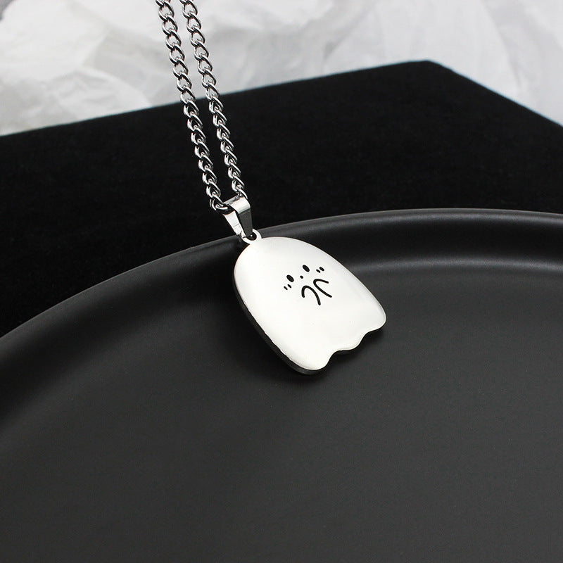 Kawaiicuteness™-Cute Gost Couple Necklace