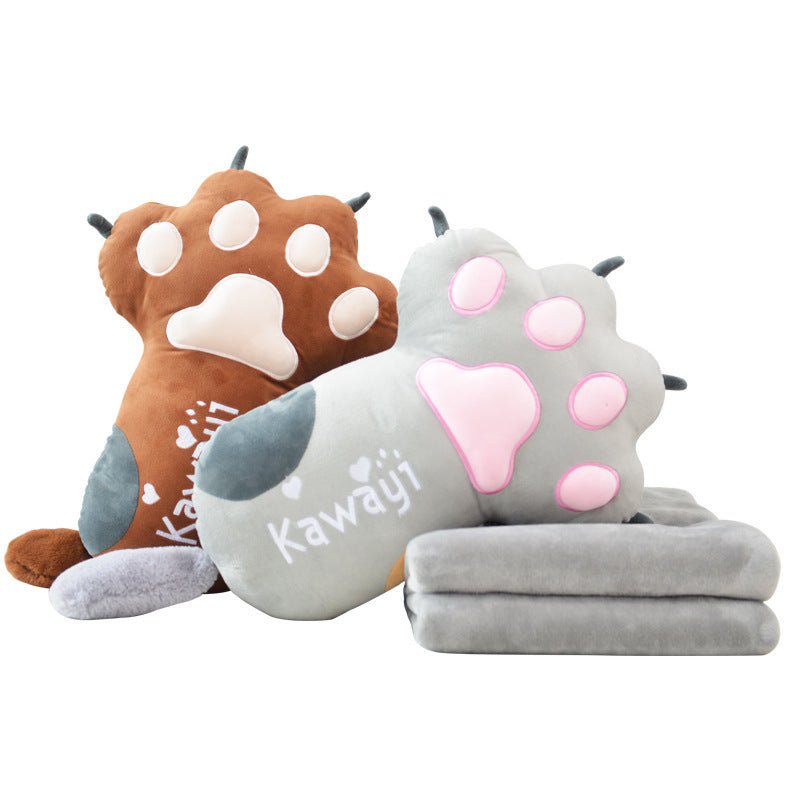 Kawaicuteness™-  Cat Paw Sofa Pillow and Blanket