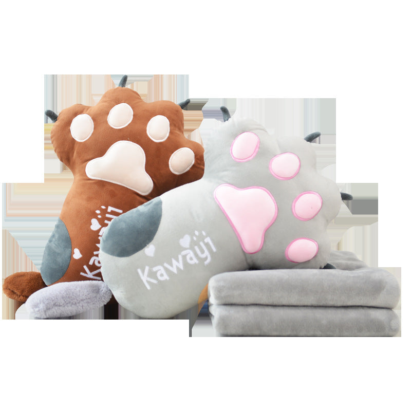 Kawaicuteness™-  Cat Paw Sofa Pillow and Blanket