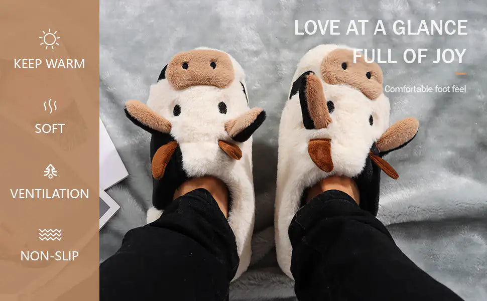 Kawaiicuteness™- Cute MooSlippies - Cow Slippers